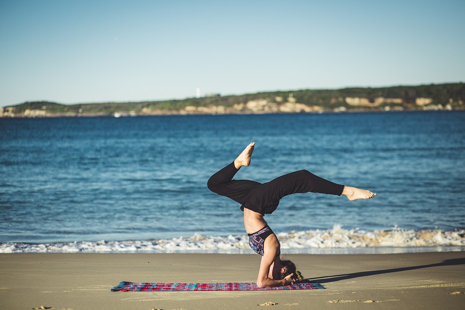 Yoga sur la plage